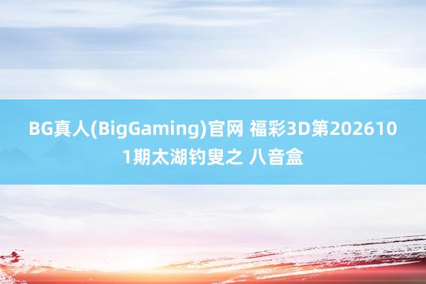 BG真人(BigGaming)官网 福彩3D第2026101期太湖钓叟之 八音盒