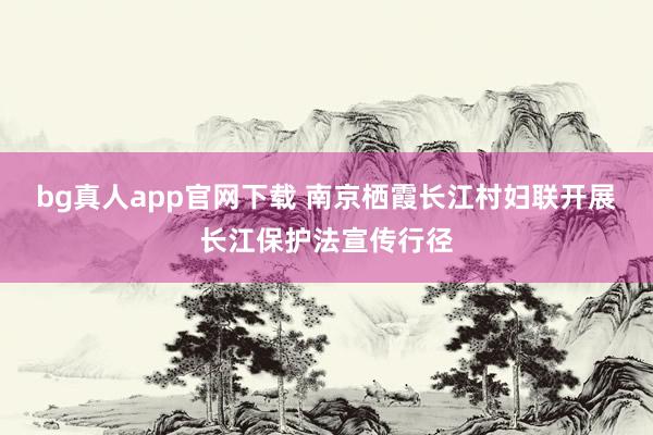 bg真人app官网下载 南京栖霞长江村妇联开展长江保护法宣传行径