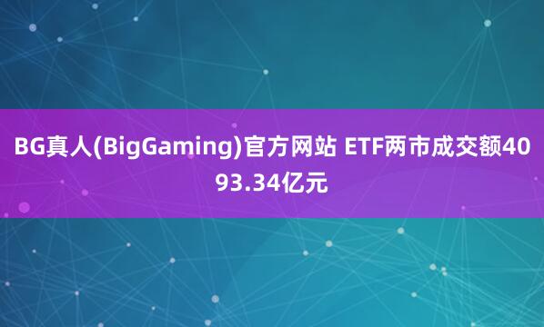 BG真人(BigGaming)官方网站 ETF两市成交额4093.34亿元