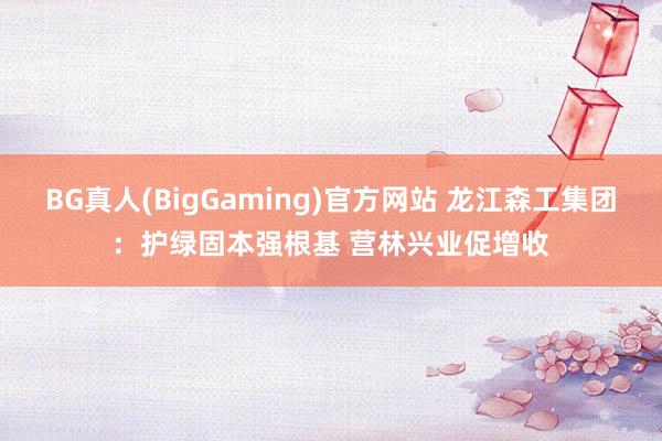 BG真人(BigGaming)官方网站 龙江森工集团：护绿固本强根基 营林兴业促增收